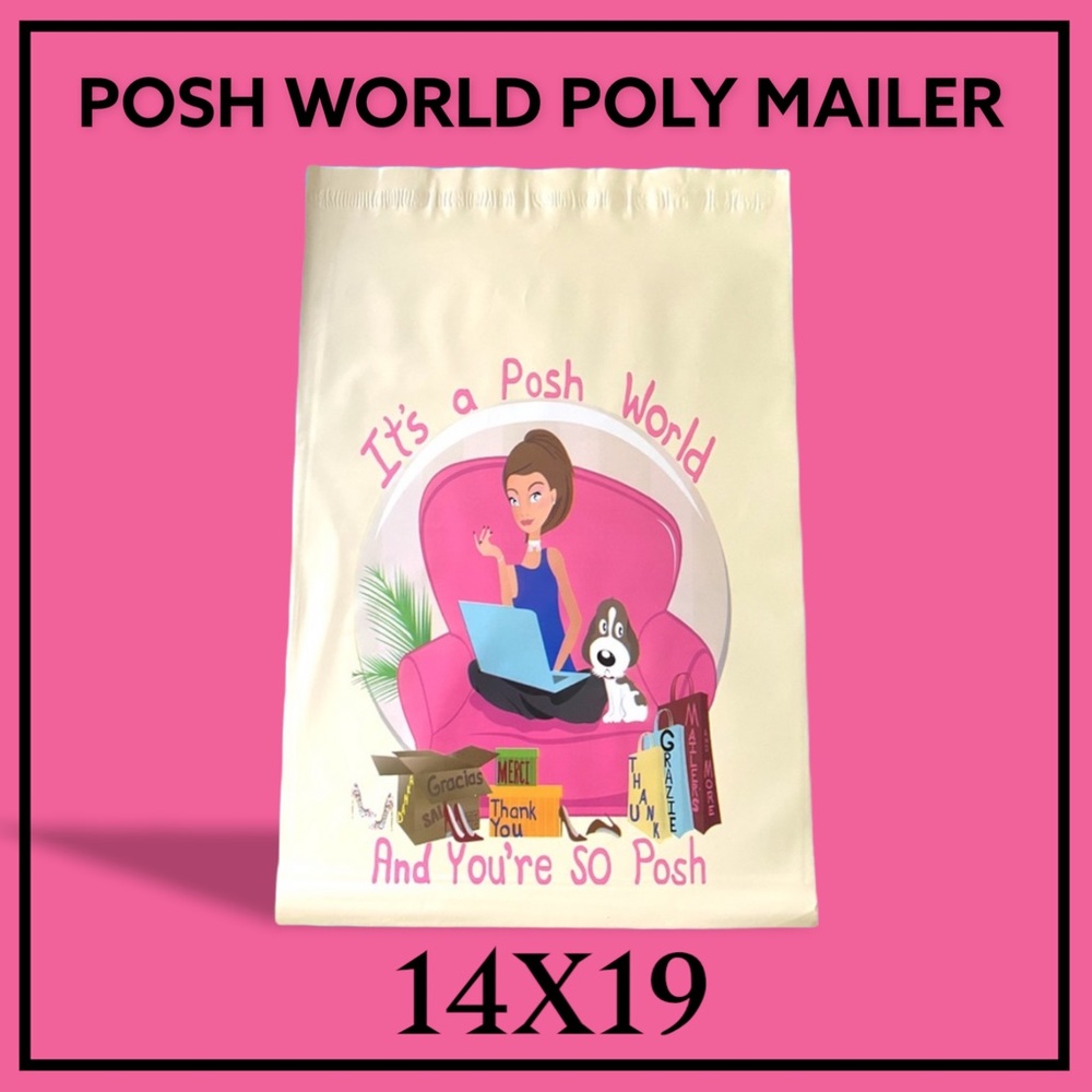 50 14X19 Posh World Poly Mailers PRICE IS FIRM - Picture 5 of 7
